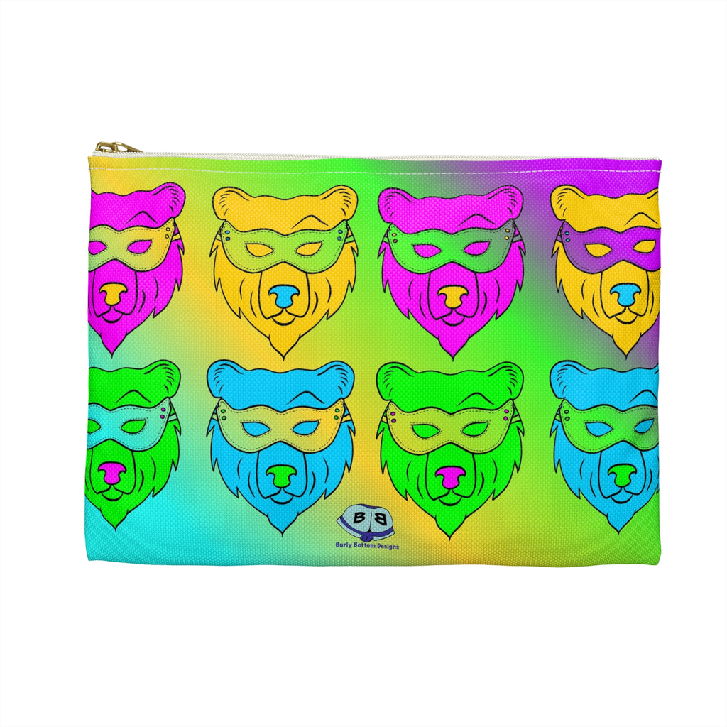 Zipper Gear Pouch - Pop Art Masked Bears