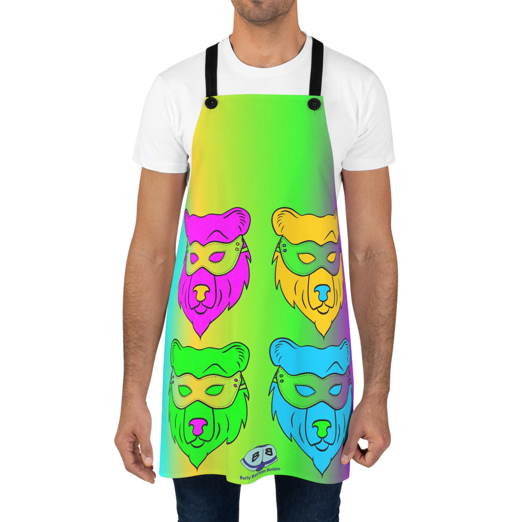 Apron - Pop Art Masked Bears