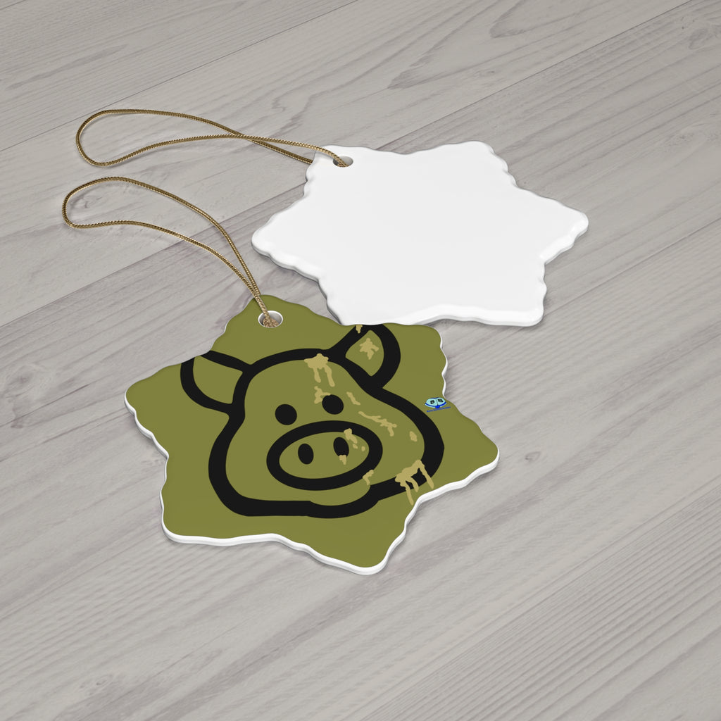 Ceramic Ornament - Cum Pig