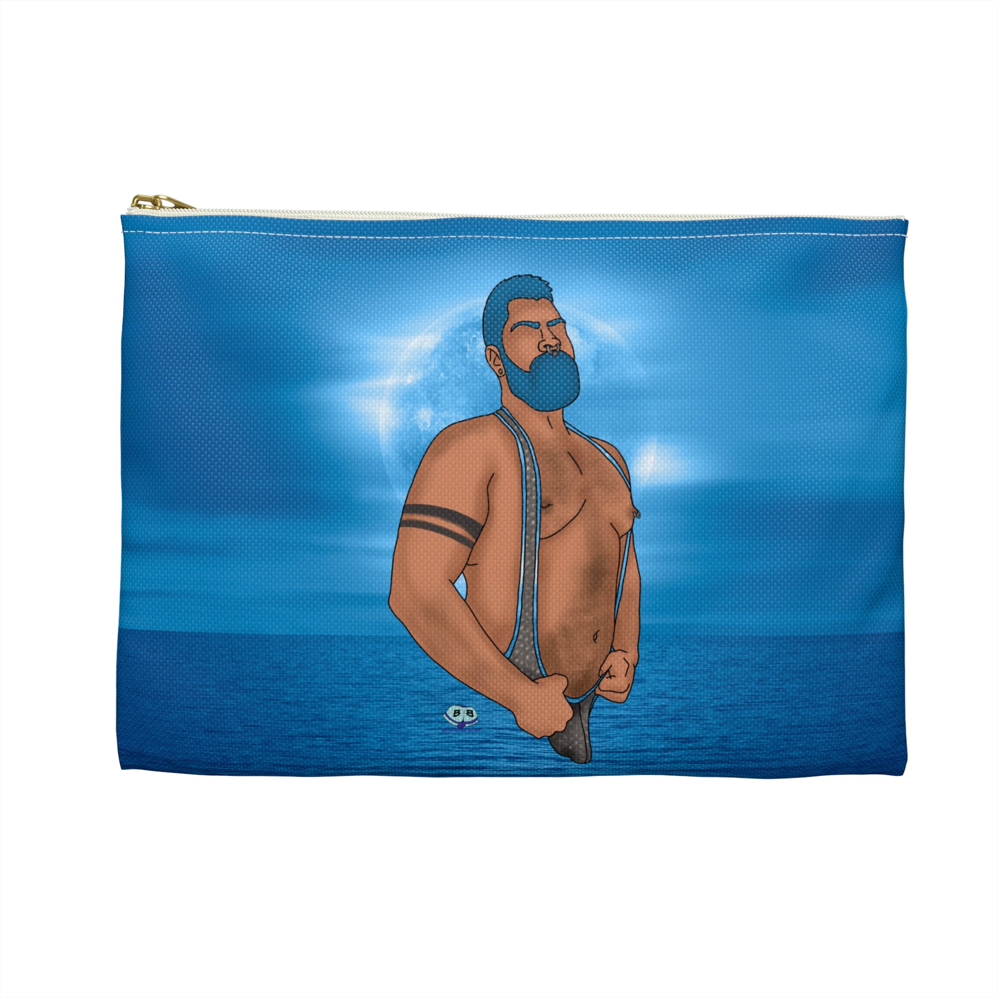 Zipper Gear Pouch - Big Blue