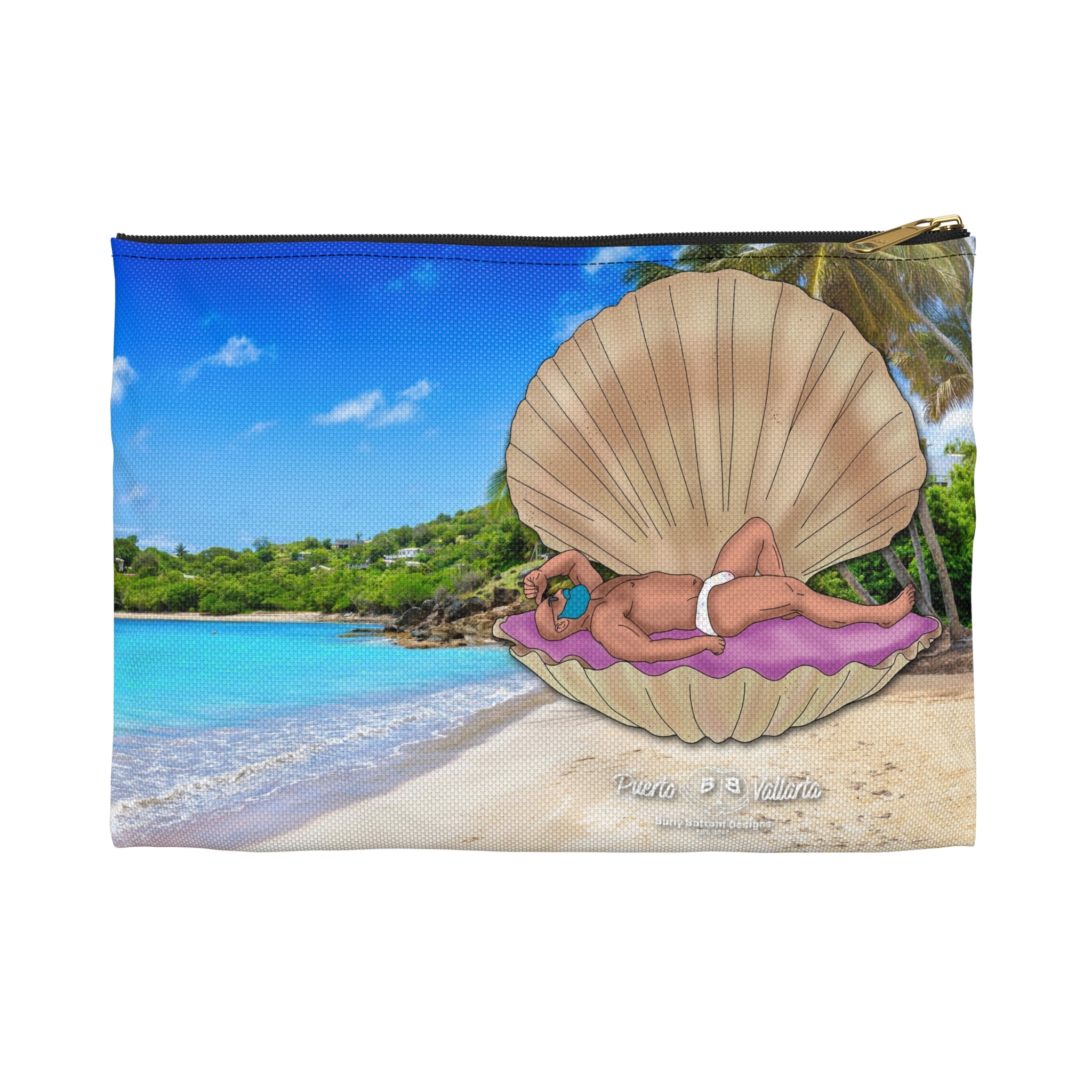 Zipper Gear Pouch - Clam Bake