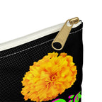 Zipper Gear Pouch - Marigold (Dia De Los Muertos)
