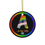 Ceramic Ornament - A is for Ally