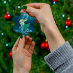Ceramic Ornament - MerCub Green Merman