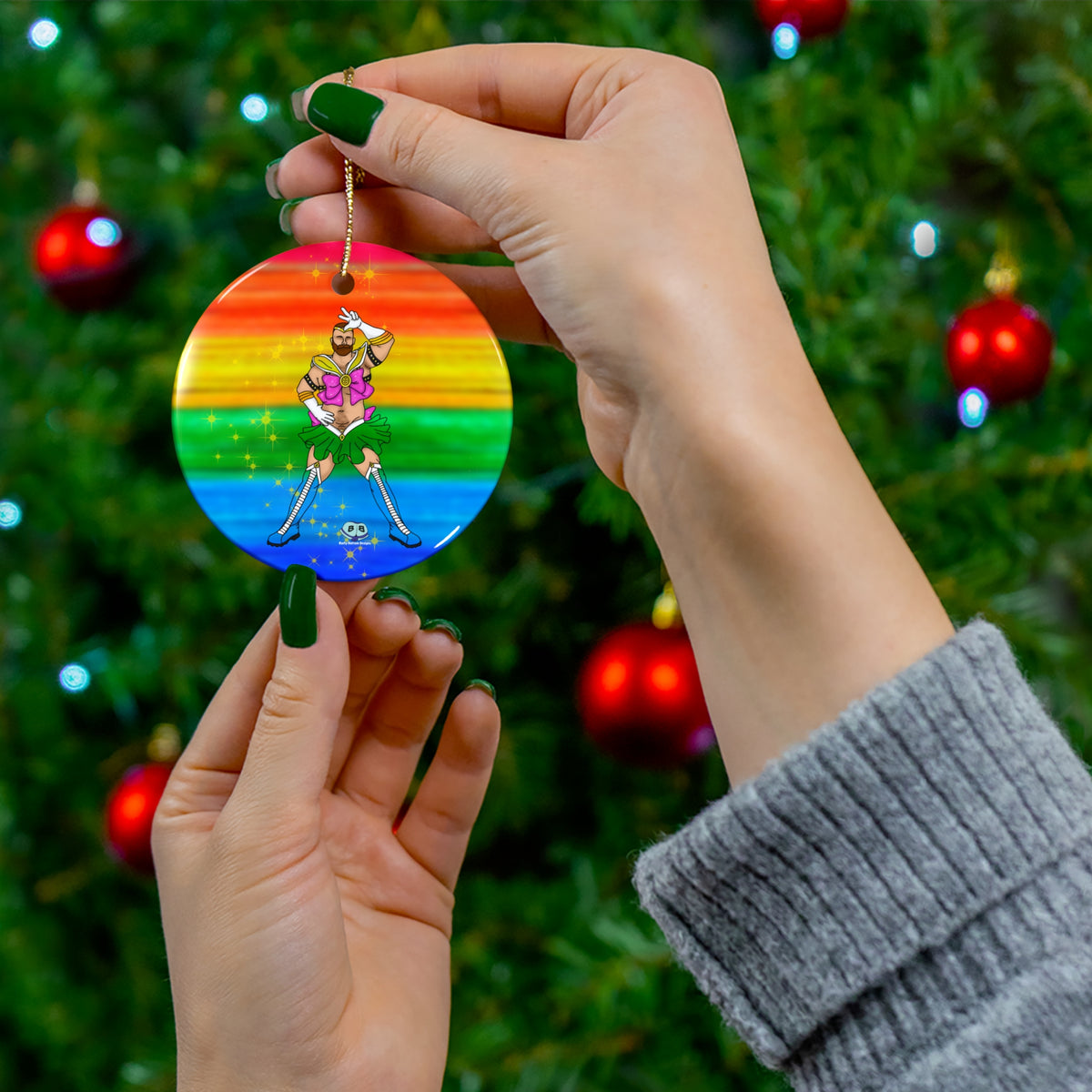 Ceramic Ornament - Bear Scout