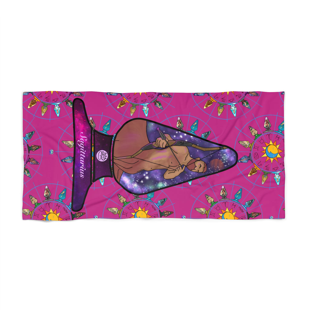 Beach Towel - Zodiac Butt Plug: Sagittarius
