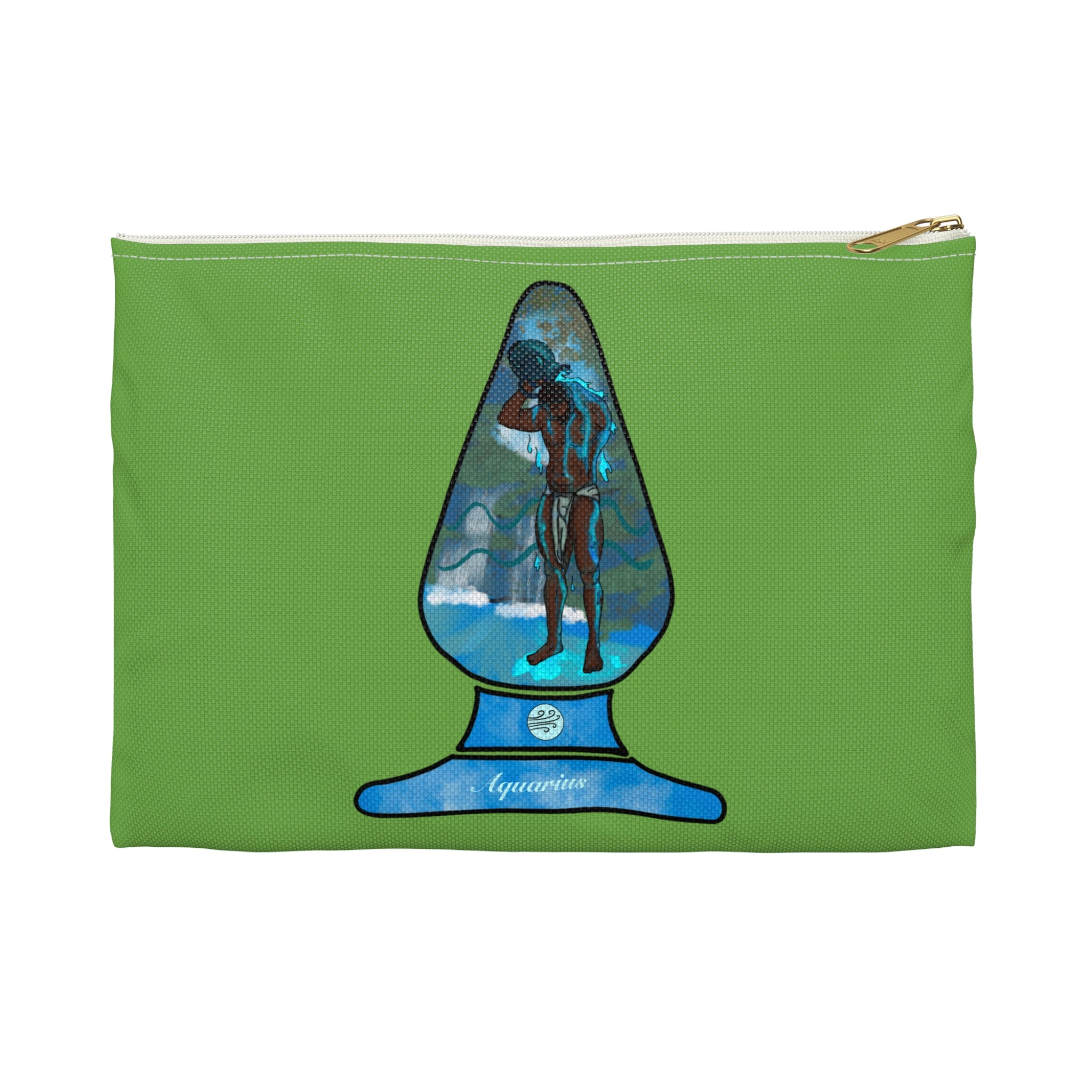 Zipper Gear Pouch - Zodiac Butt Plug: Aquarius