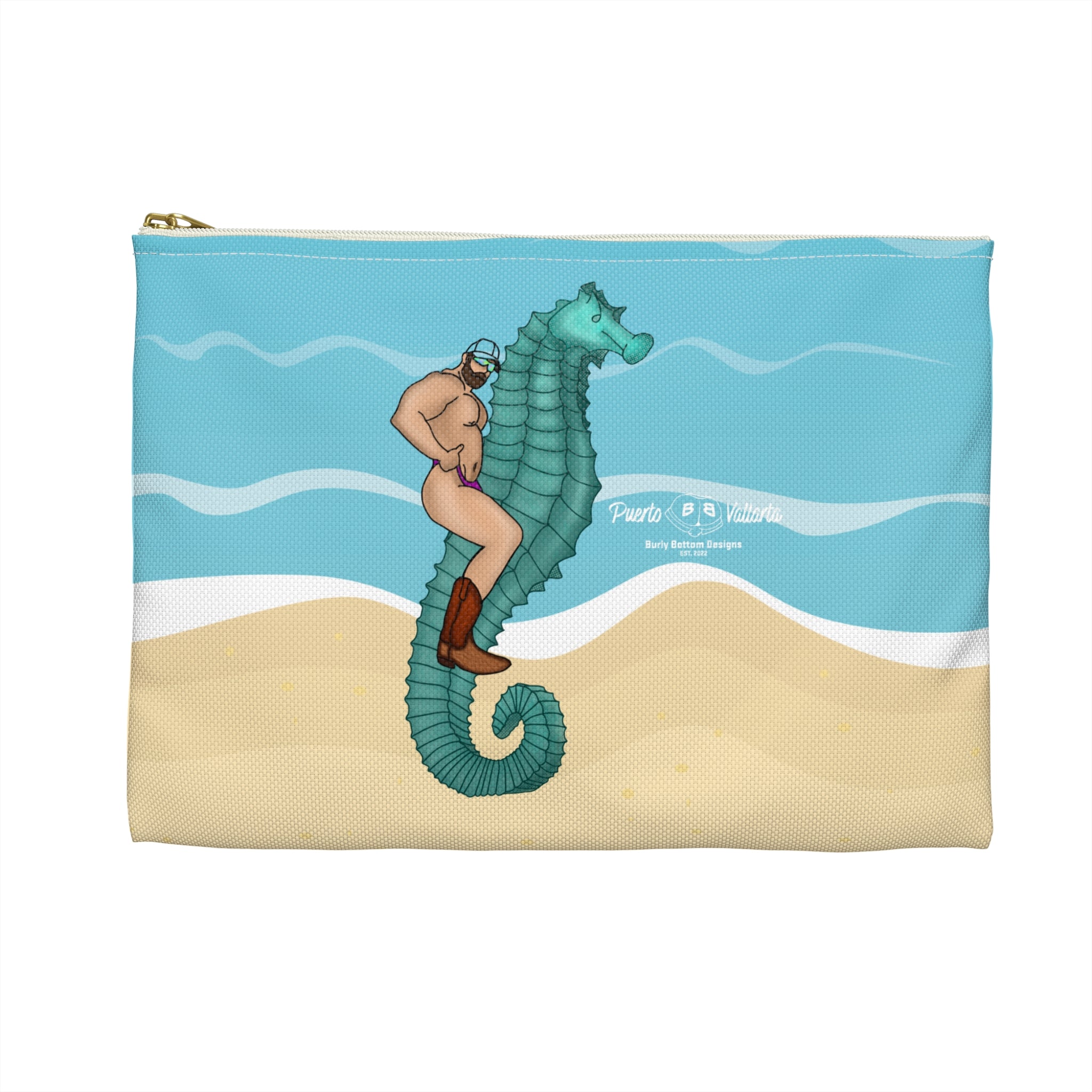 Zipper Gear Pouch - El Hombre Sobre El Caballito De Mar