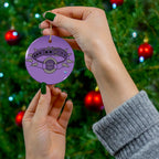 Ceramic Ornament - Spiked Collar (Purple)