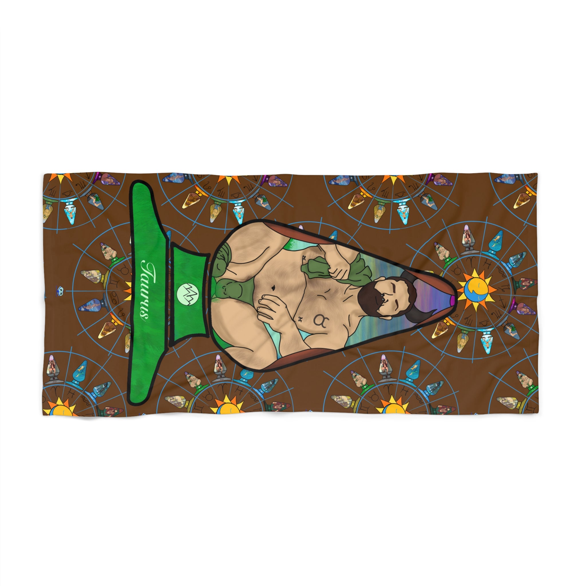 Beach Towel - Zodiac Butt Plug: Taurus