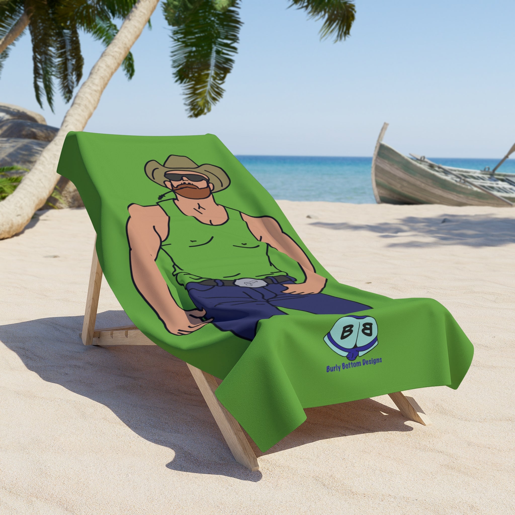Beach Towel - Cowboy Blues