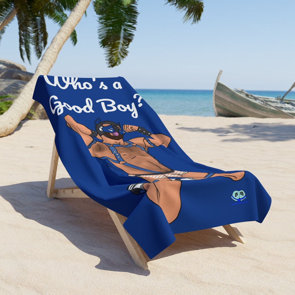 Beach Towel - Who's a Good Boy?