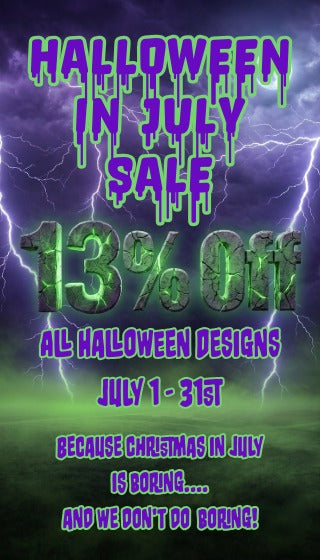13% Off All Halloween Designs