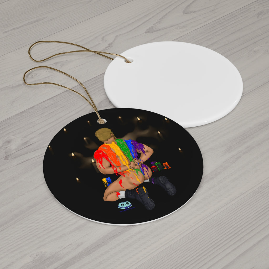 Ceramic Ornament - Wax On, Wax Off