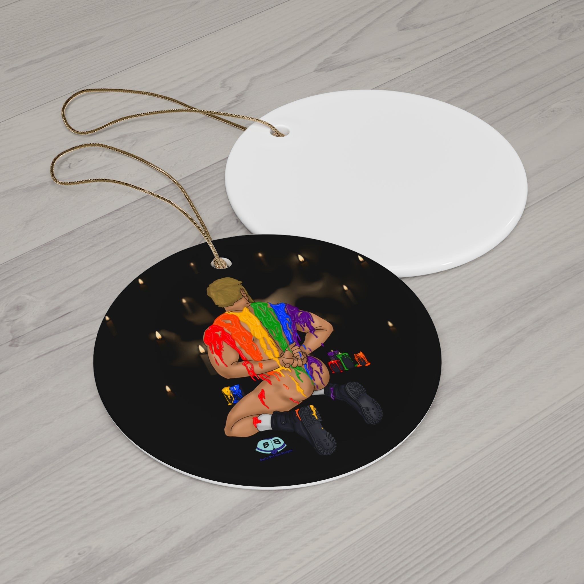 Ceramic Ornament - Wax On, Wax Off