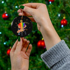Ceramic Ornament - Wax On, Wax Off