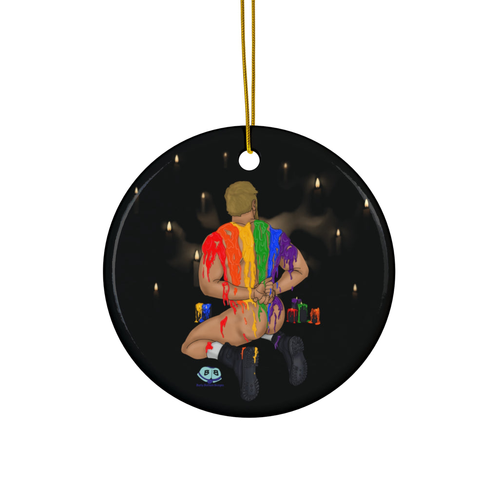 Ceramic Ornament - Wax On, Wax Off