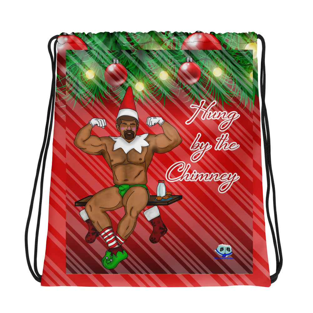 Drawstring bag - 2 Sided Print - Christmas Elf