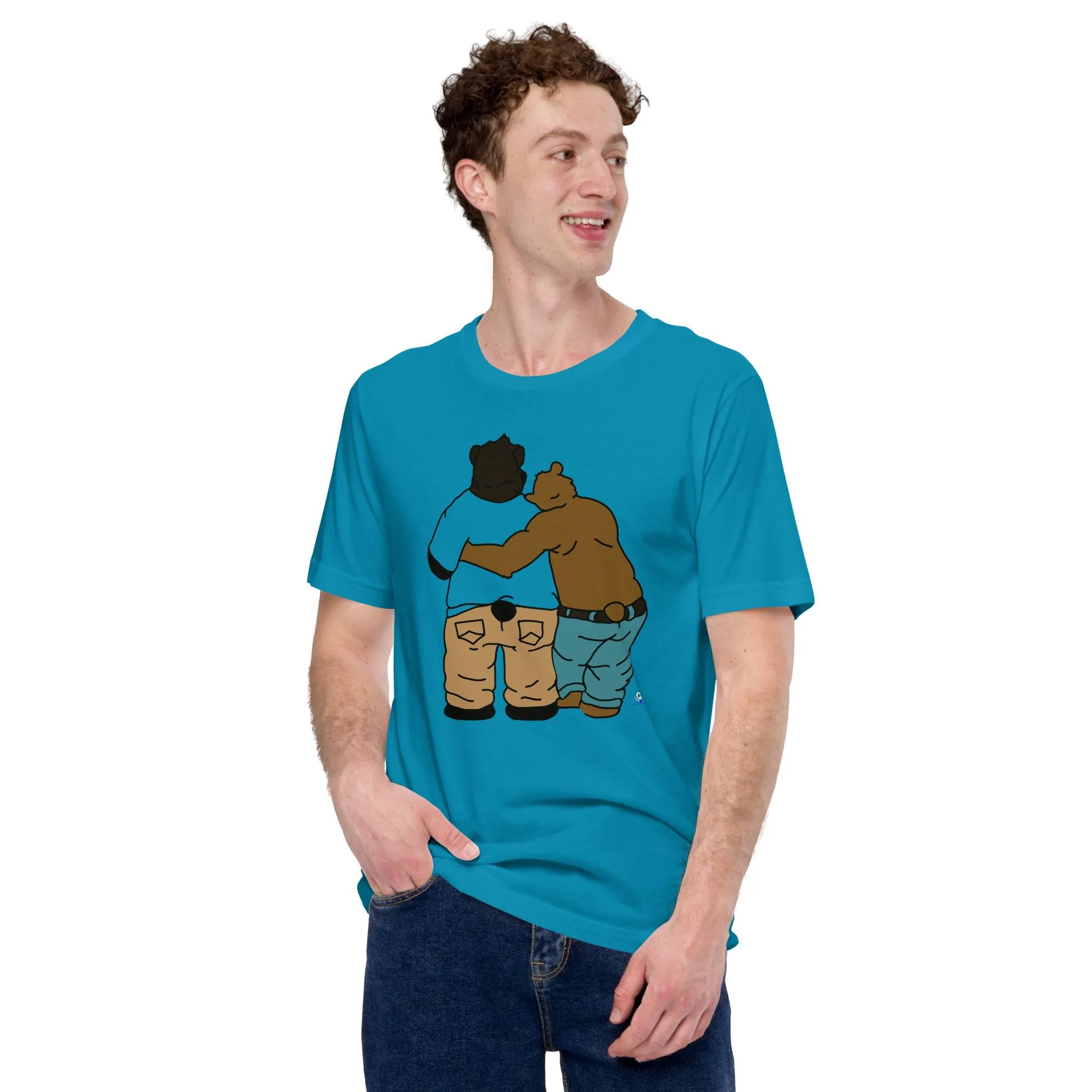 Short Sleeve Tee - Two Bears from Behind