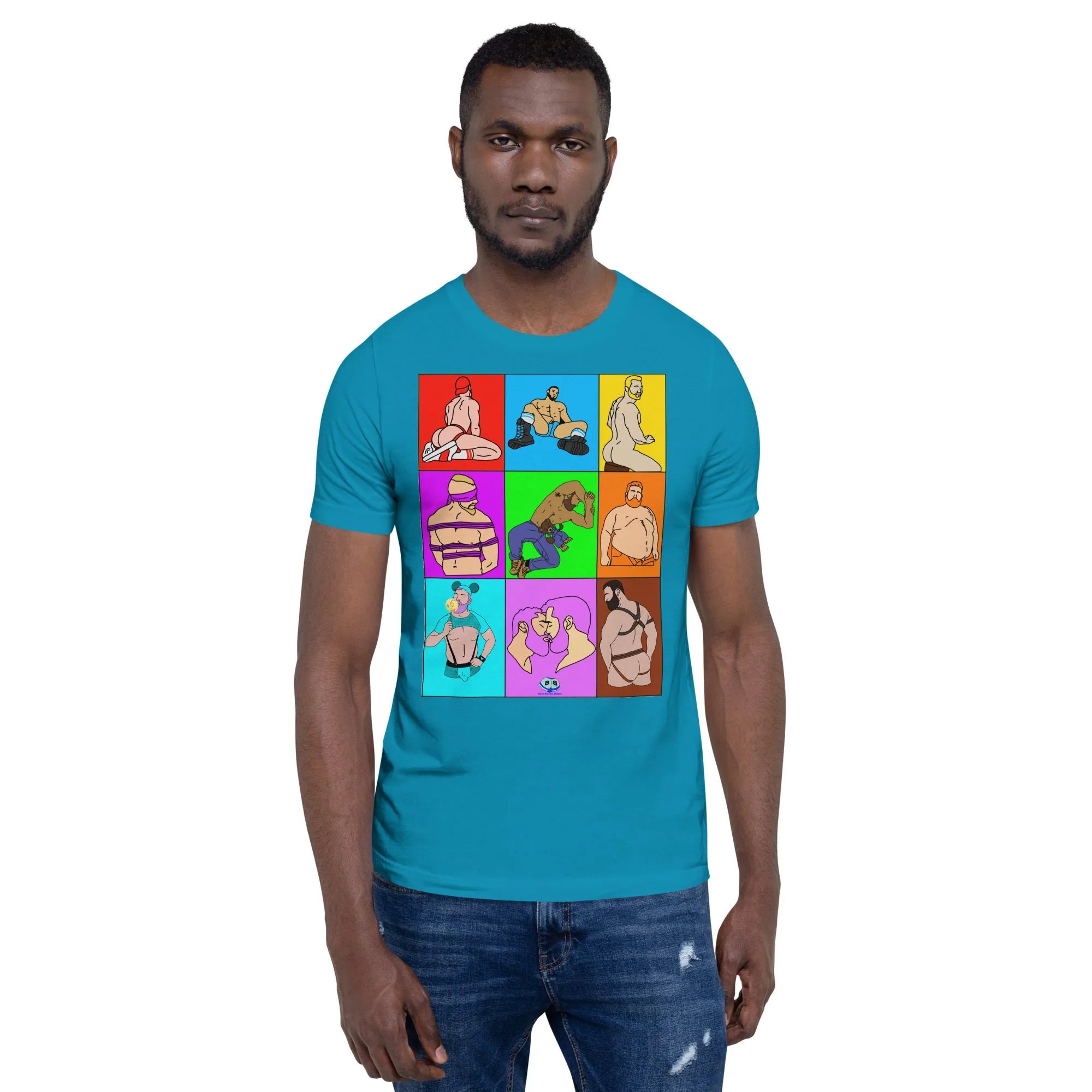 Short Sleeve Tee - Color Block Dudes