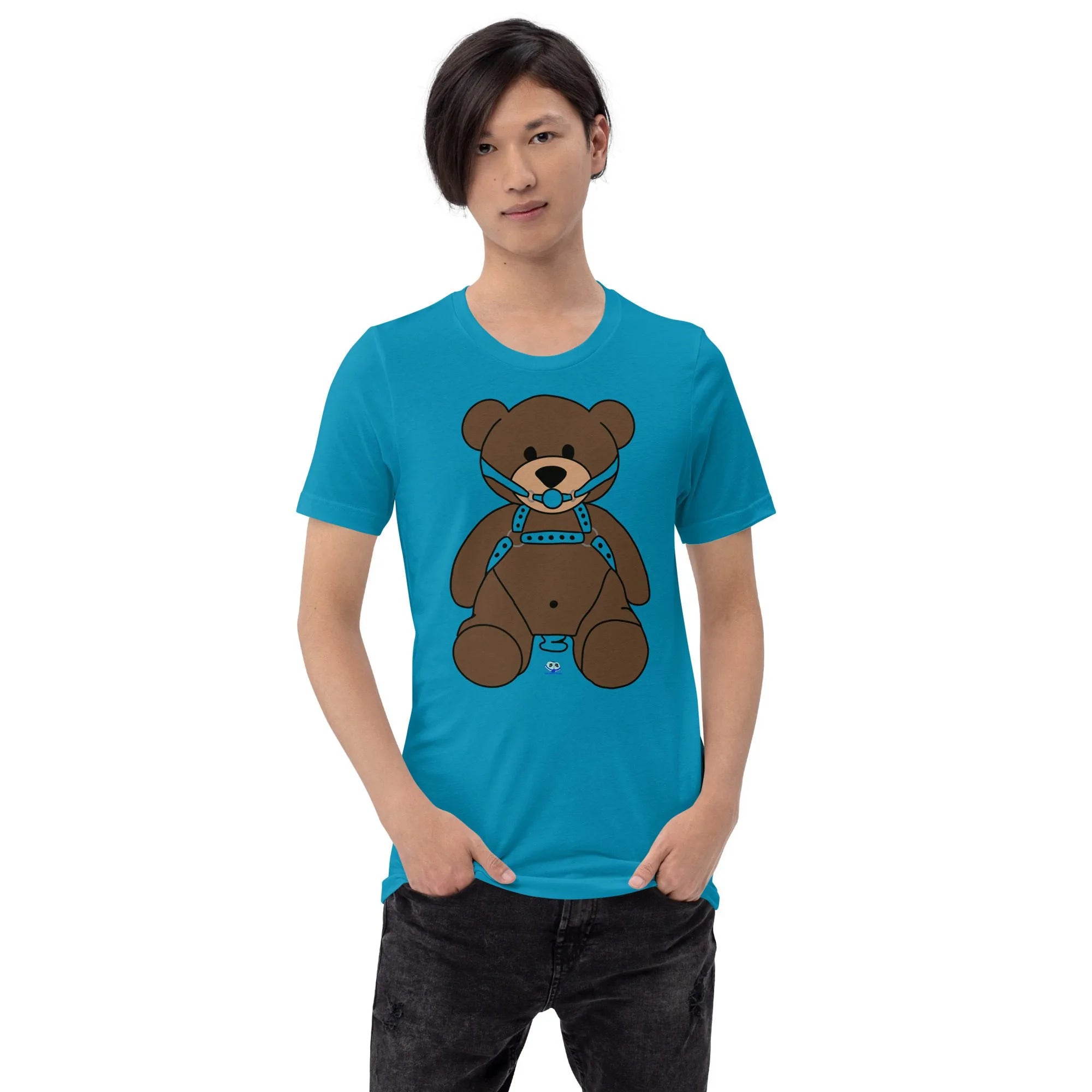 Short Sleeve Tee - Gagged Teddy Bear (Butt Plug)