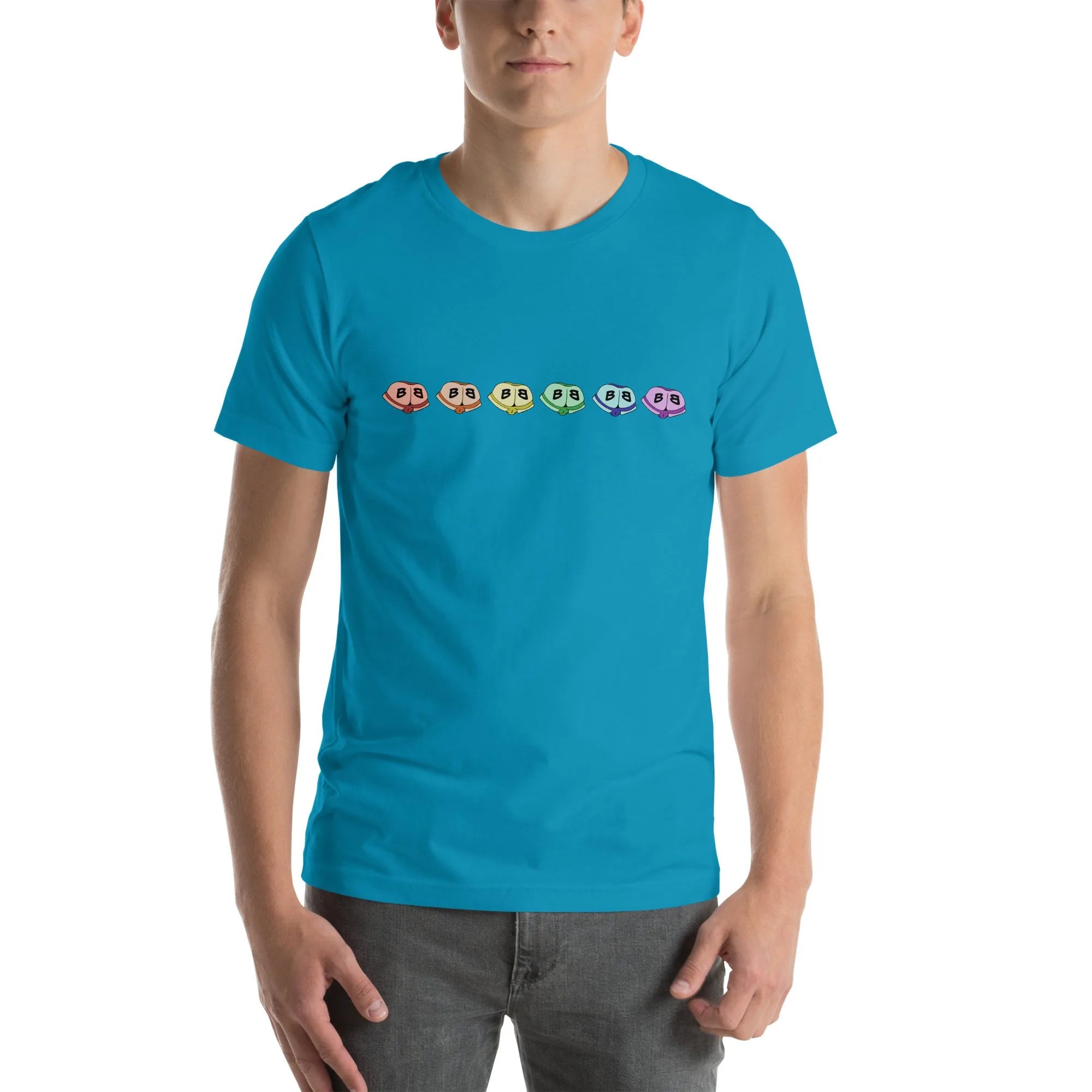 Short Sleeve Tee - Little Rainbow Butts