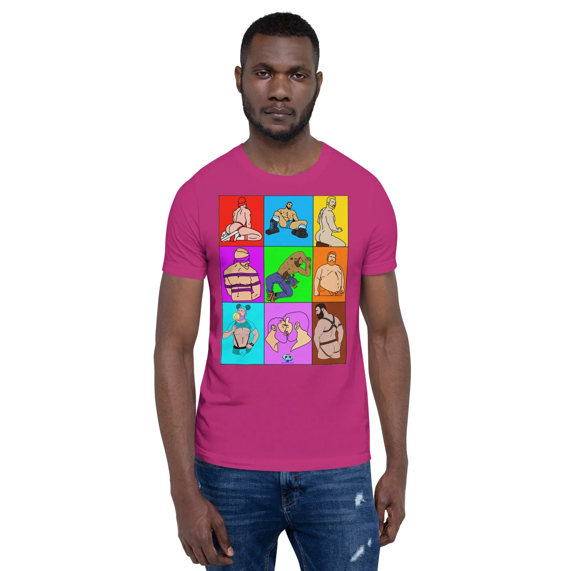 Short Sleeve Tee - Color Block Dudes