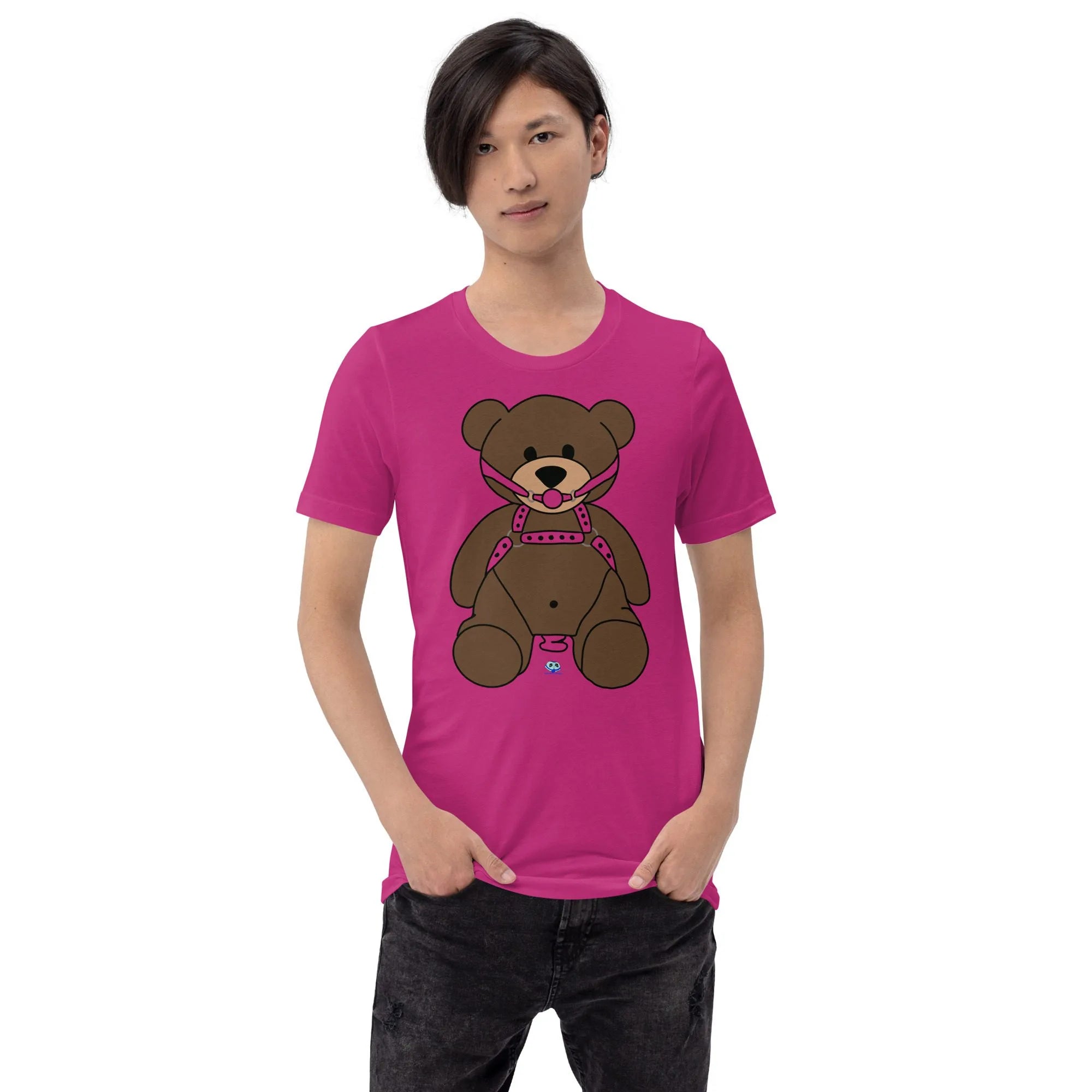 Short Sleeve Tee - Gagged Teddy Bear (Butt Plug)