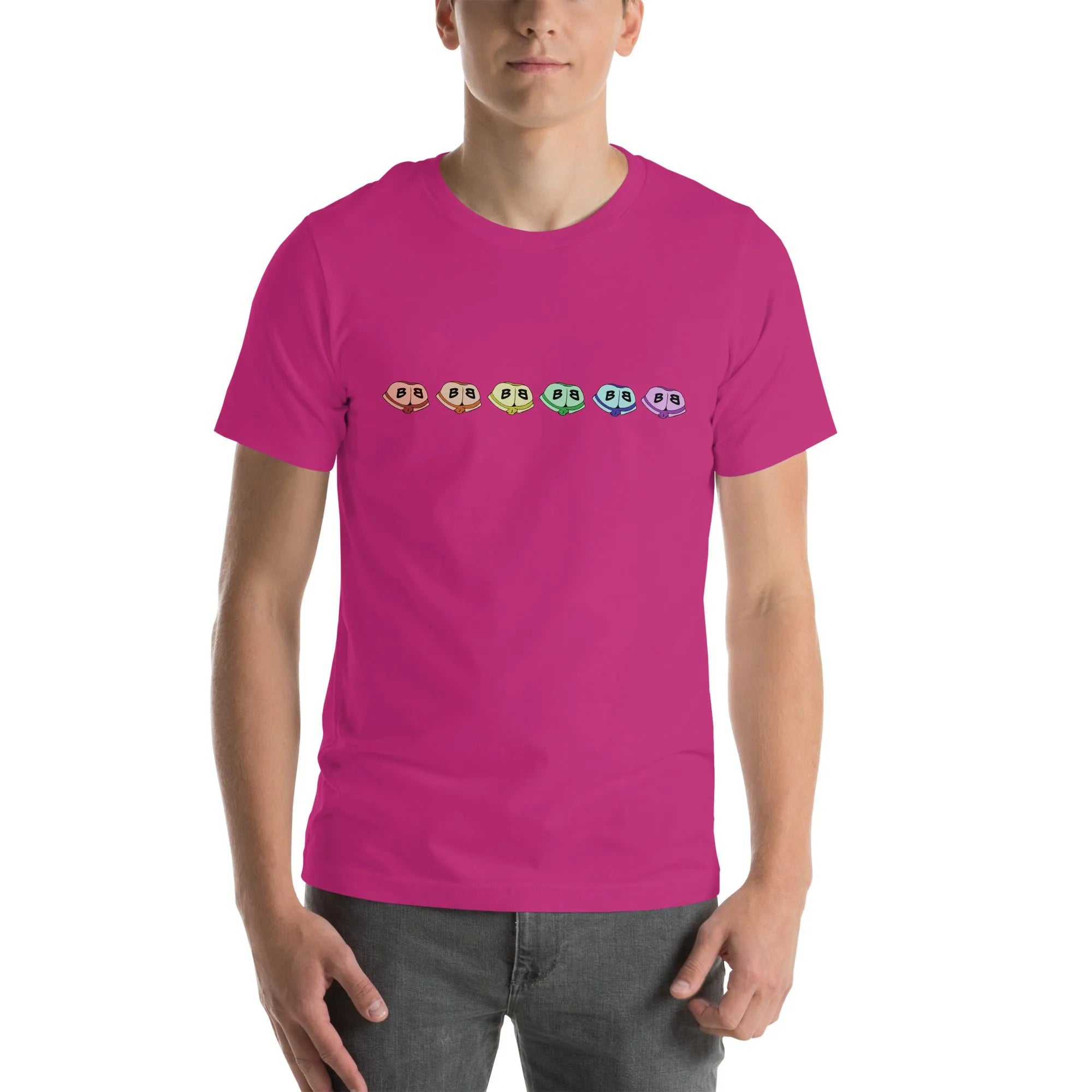 Short Sleeve Tee - Little Rainbow Butts