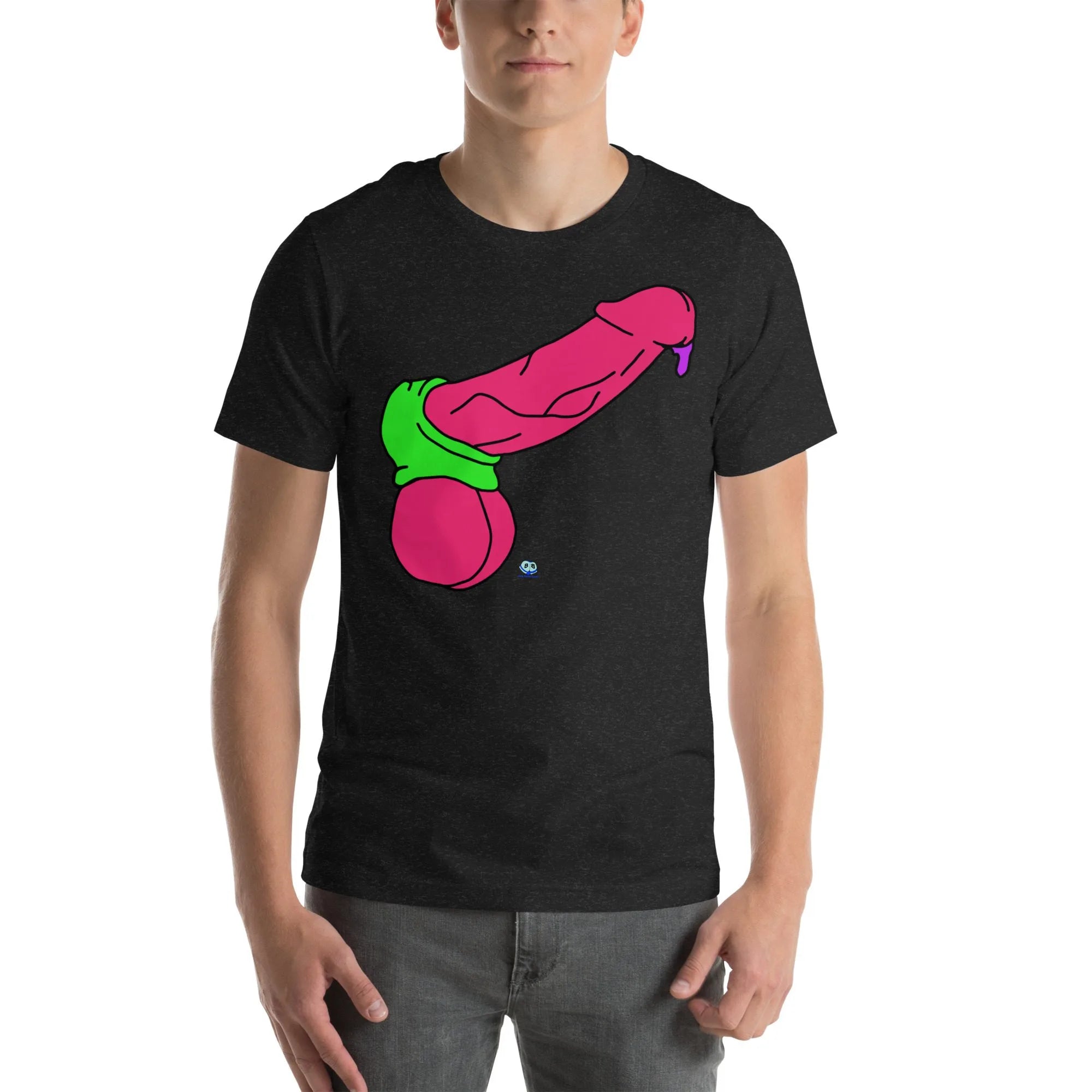 Short Sleeve Tee - Pop Art Cock and Ball Stretcher