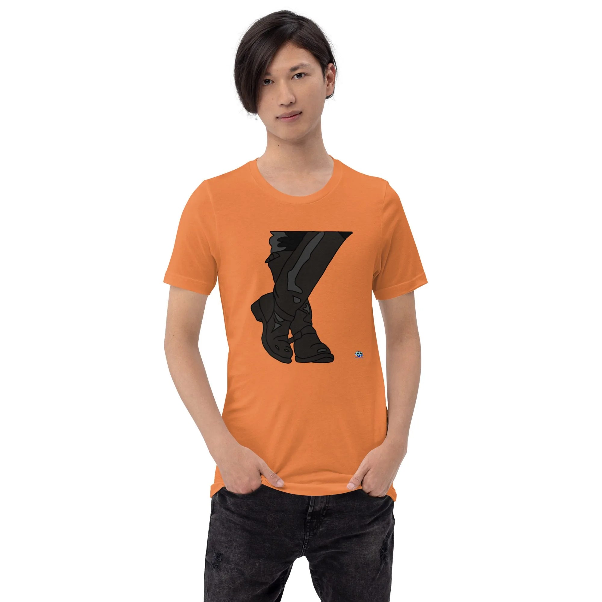 Short Sleeve Tee - Leather Boots