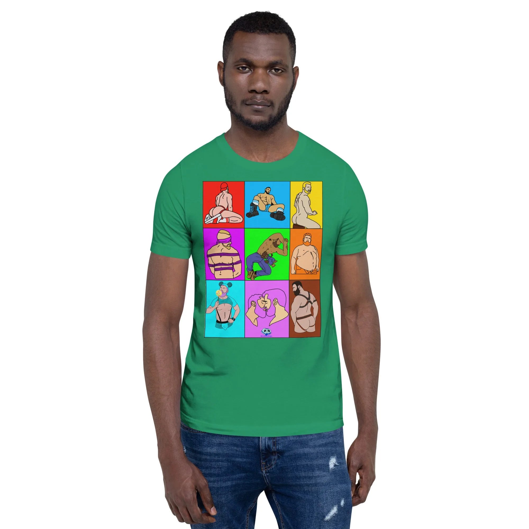 Short Sleeve Tee - Color Block Dudes