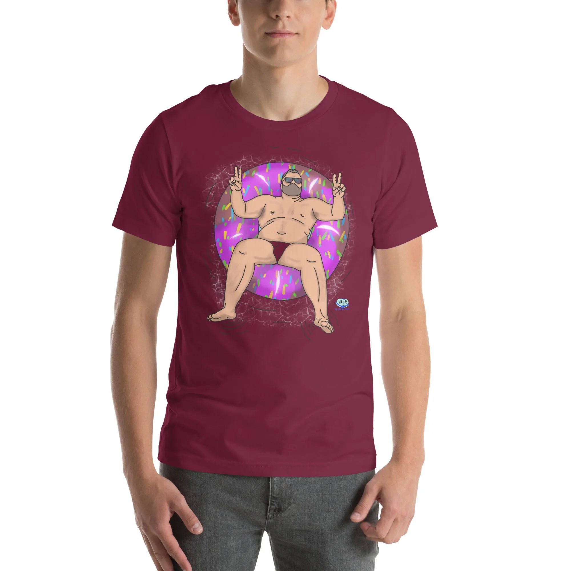 Short Sleeve Tee - Peace, Love, and Doughnuts