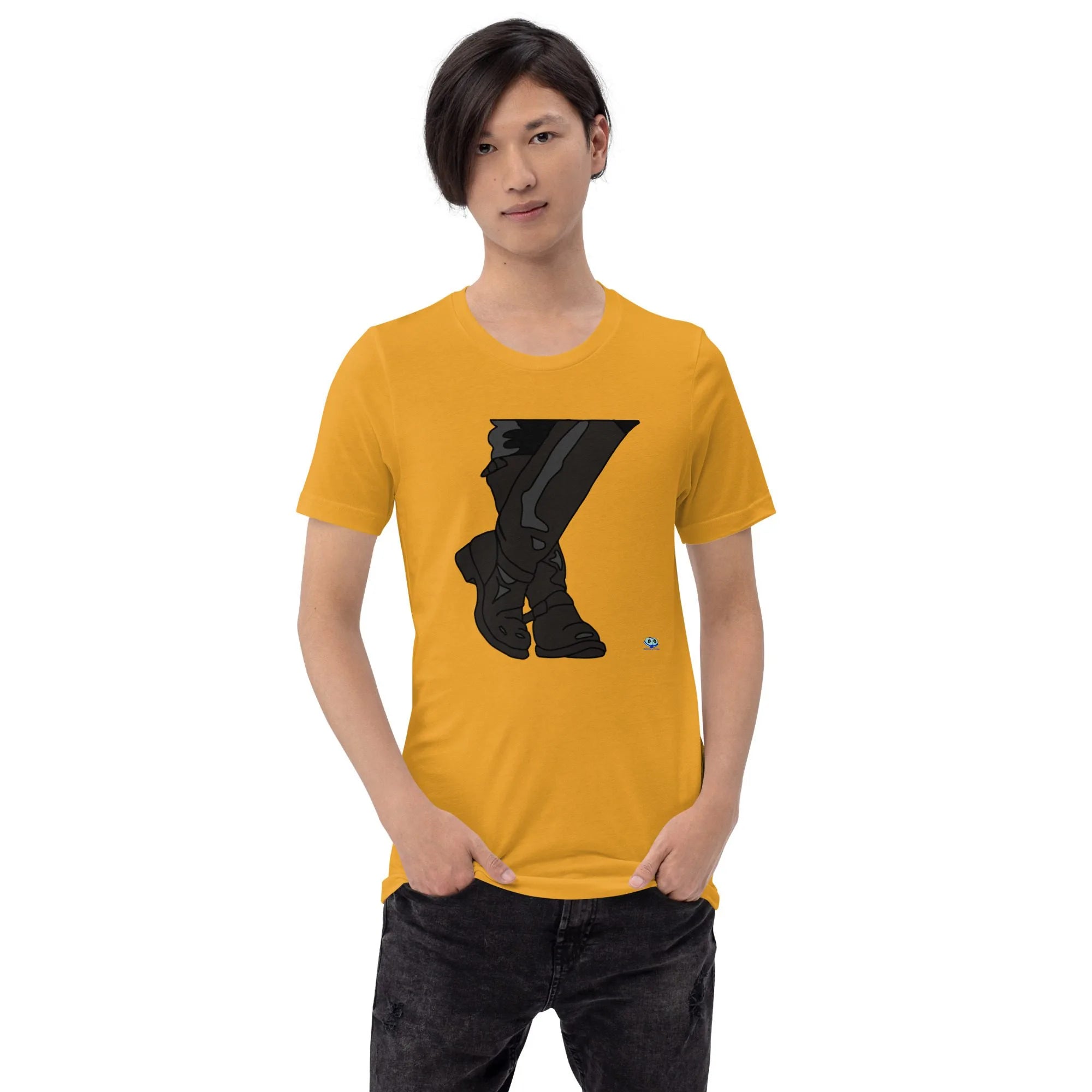 Short Sleeve Tee - Leather Boots