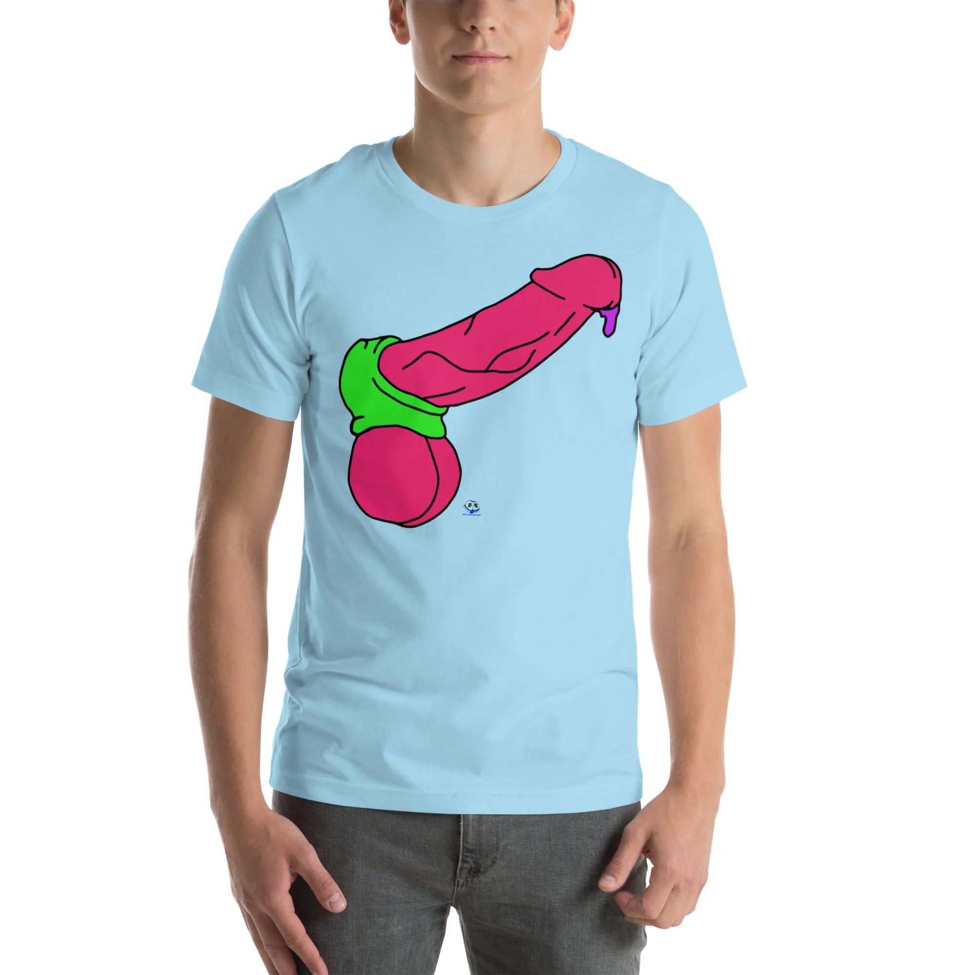 Short Sleeve Tee - Pop Art Cock and Ball Stretcher