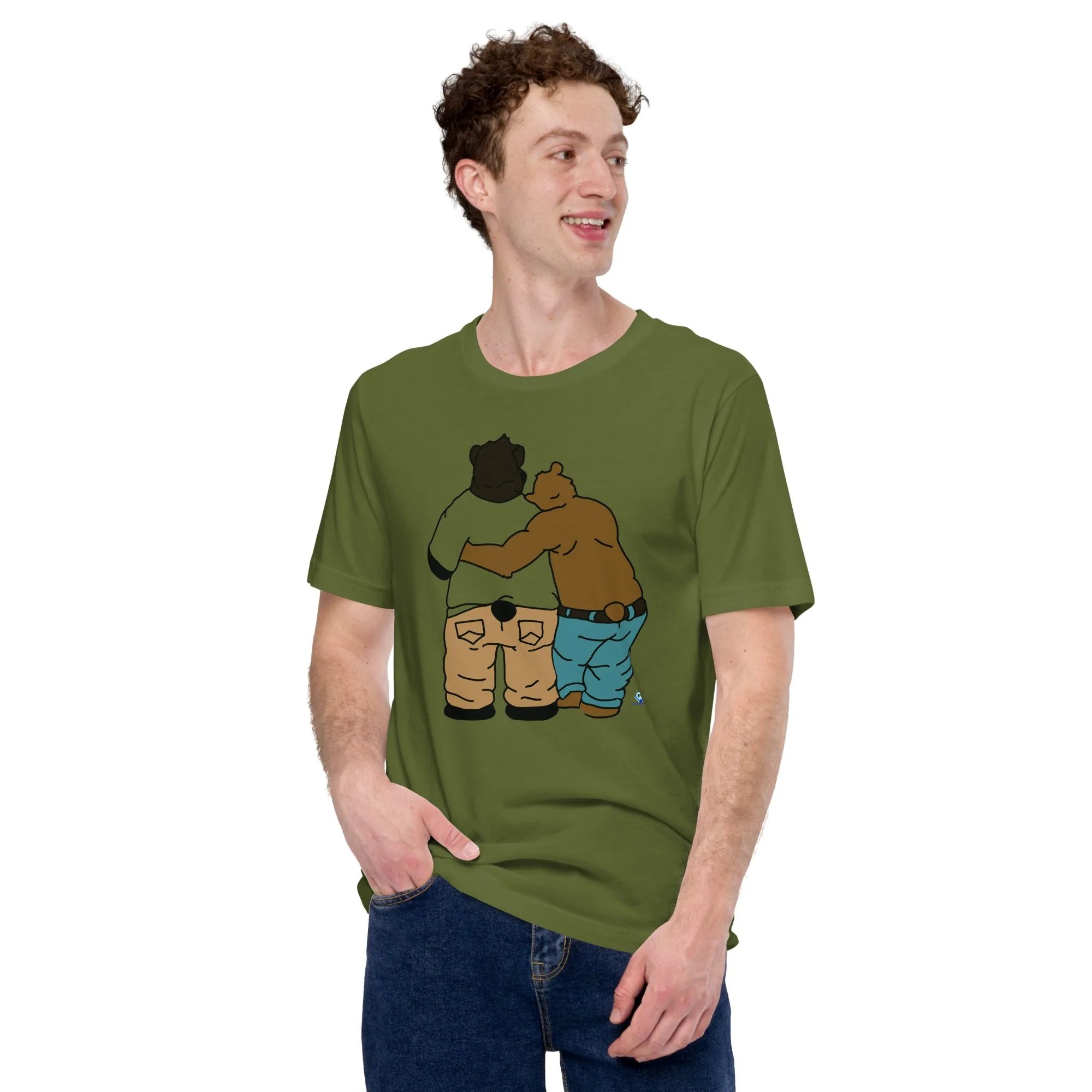 Short Sleeve Tee - Two Bears from Behind