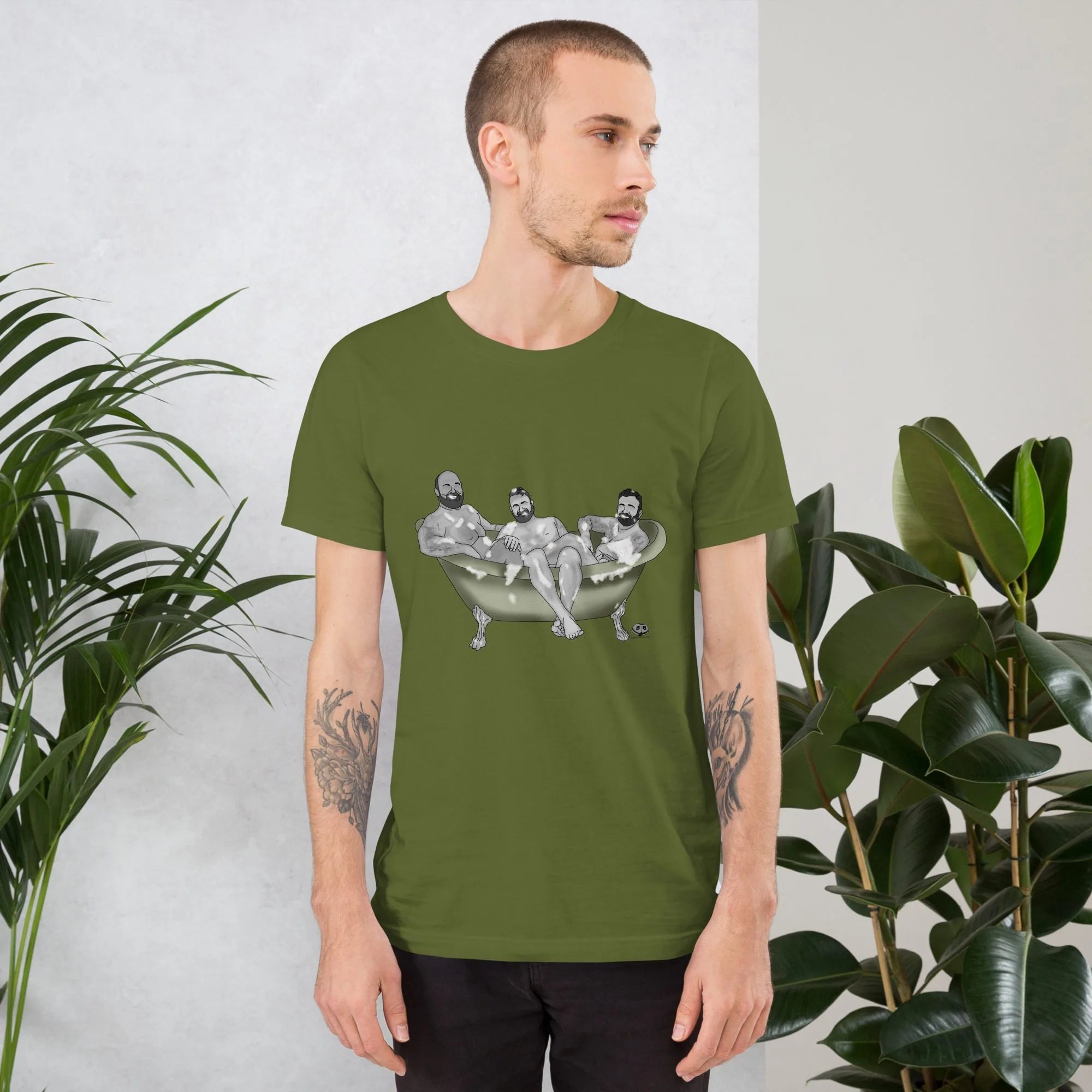 Short Sleeve Tee - 3 Bears in a Tub