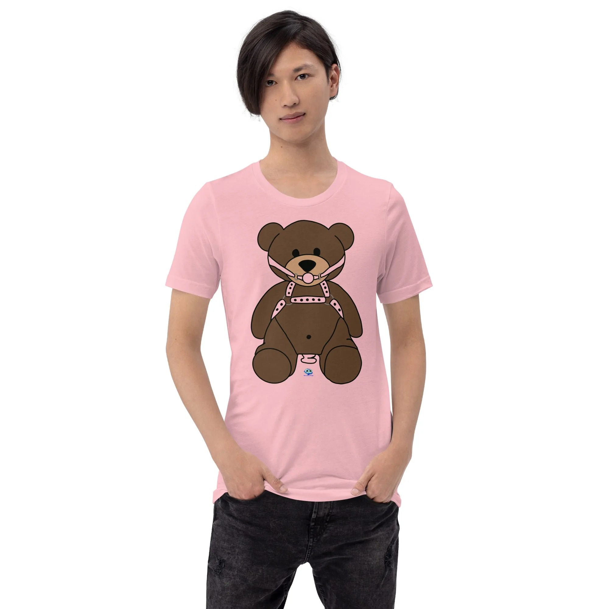 Short Sleeve Tee - Gagged Teddy Bear (Butt Plug)