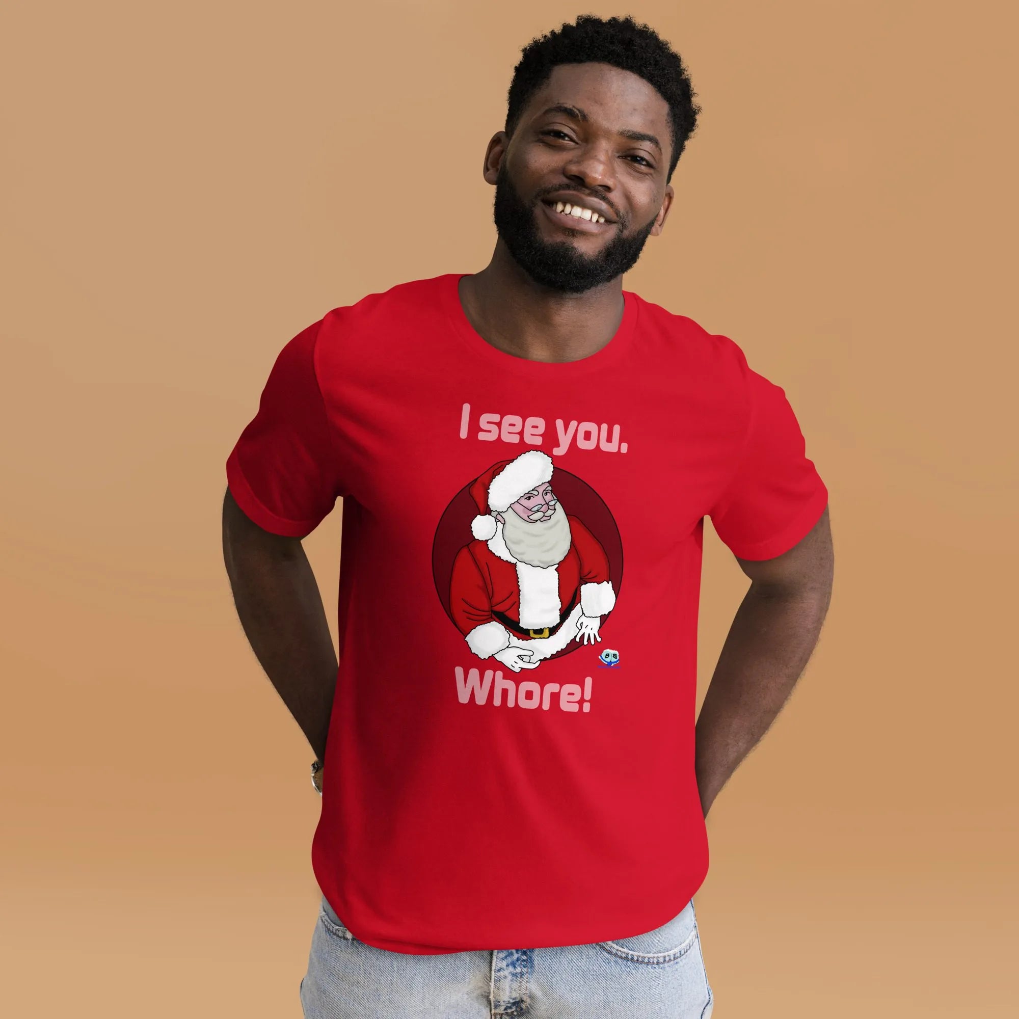Short Sleeve Tee - Santa Sees You