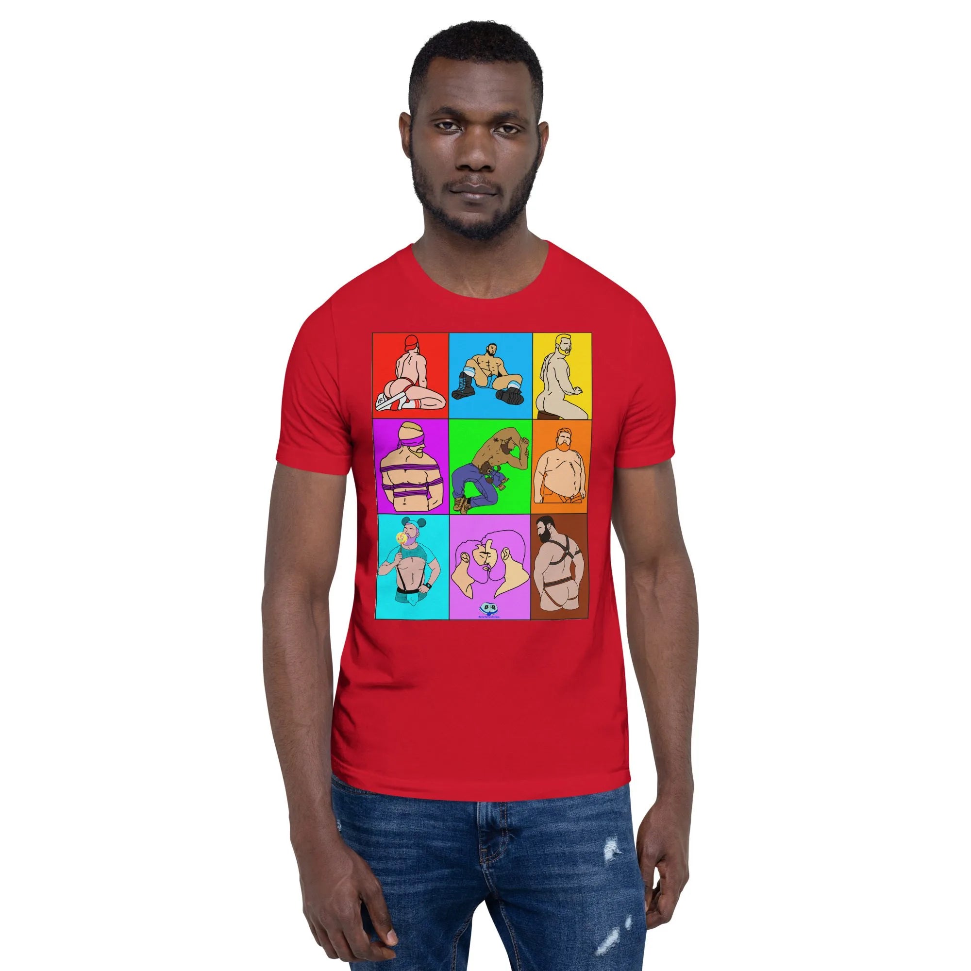 Short Sleeve Tee - Color Block Dudes