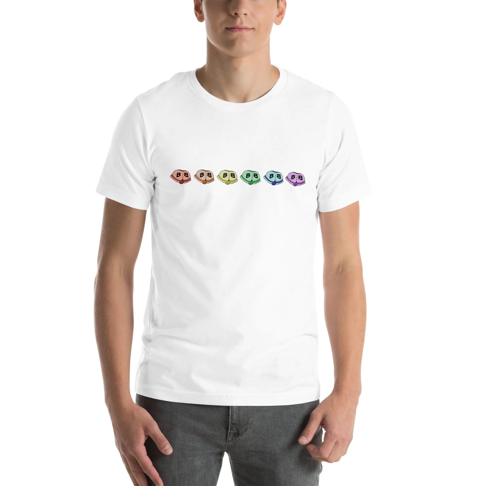 Short Sleeve Tee - Little Rainbow Butts