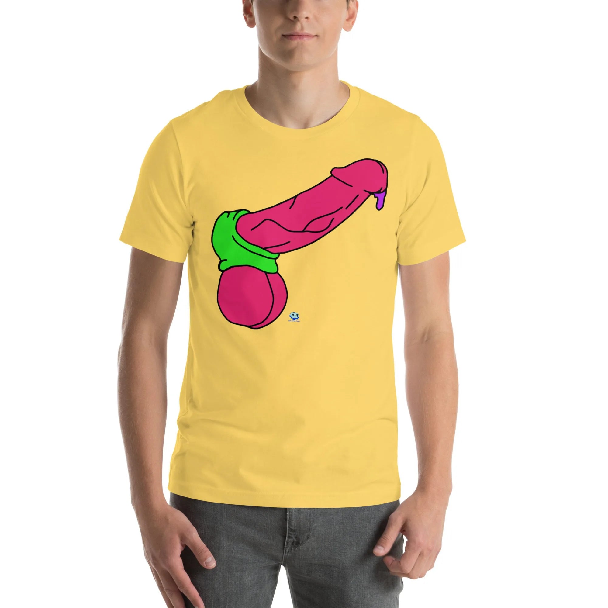 Short Sleeve Tee - Pop Art Cock and Ball Stretcher