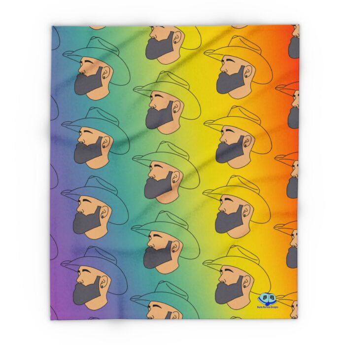 Arctic Fleece Blanket - Bearded Cowboy