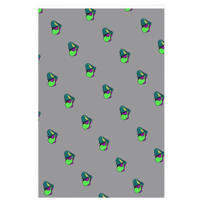Wrapping Paper - Pop Art Daddy on silver
