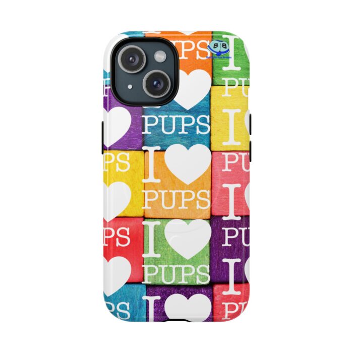 Tough Magnetic iPhone Cases - I Heart Pups