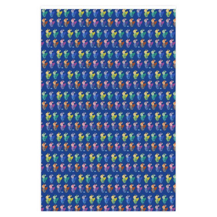 Wrapping Paper - MerCub Multi Color Mermen