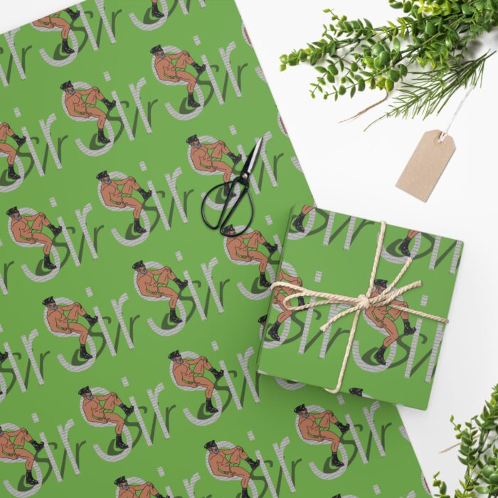 Wrapping Paper - Sir in Light Green - Image 4