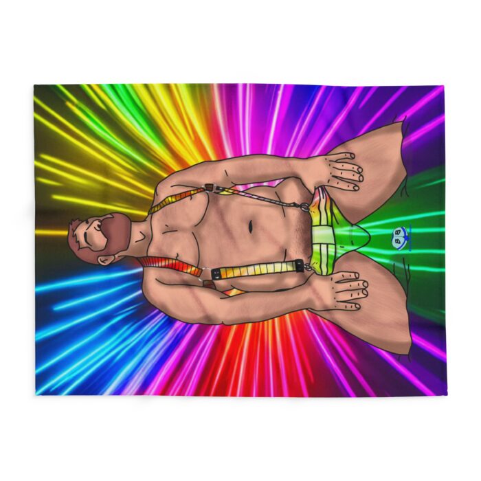 Arctic Fleece Blanket - Neon Circuit - Image 2
