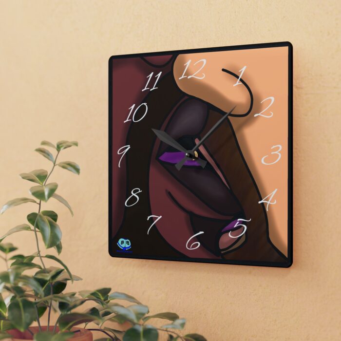 Acrylic Wall Clock - Kiss Me! - Image 3