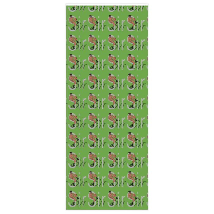 Wrapping Paper - Sir in Light Green - Image 3